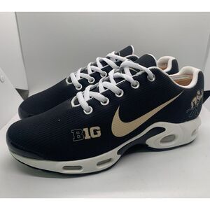 Nike Air Purdue Boilermakers Shoes‎ Mens 9 Black Gold Swoosh Logo Custom Rare!